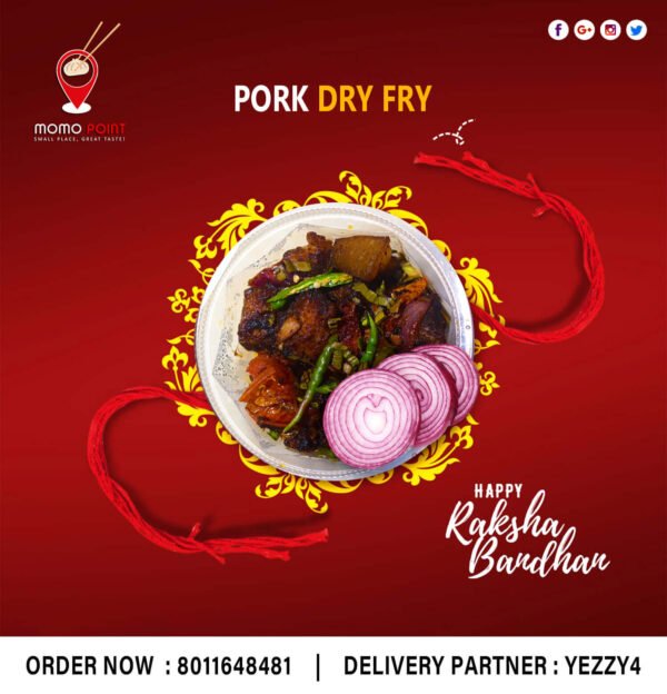Pork dry fry(full)-Randhoni