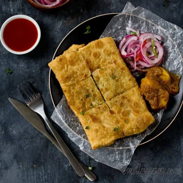 Indian Bread-Chicken Muglai Paratha-The Hideout Cafe & Restaurant